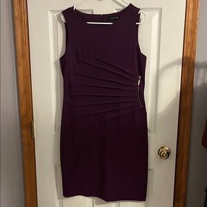 Ivanka Trump Deep Purple Mini Dress